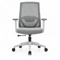 Ergonomische bureaustoel grijs met verstelbare zithoogte, 62 x 62 x 96-106 cm